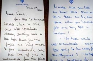 [Любовные письма принца Чарльза] проданы за 30 тысяч долларов