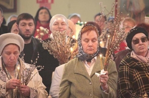 Православные [отмечают Вербное воскресенье]
