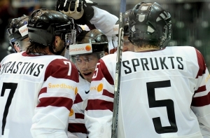 [Латвийская хоккейная сборная] вернулась домой