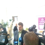 Валдис Домбровскис [немного опоздал на участок]