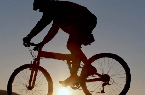 Затлерс и Улманис [покатаются на велосипедах]