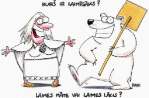 Опрос: Латыши [ждут Laimes māte, а русские - МВФ]