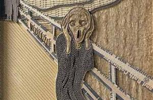 Американец создал копию «Крика» Мунка из картонных коробок