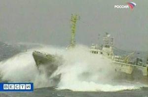 В Желтом море штормовой ветер перевернул восемь судов