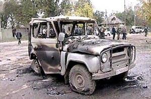В Дагестане подорван милицейский автомобиль, есть погибшие