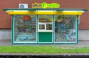 В центре Риги ограблен киоск «Plus punkts»