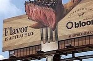 В США установили «пахучий» рекламный щит