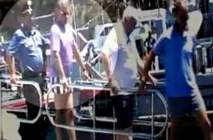 Итальянская полиция задержала на яхте русских чиновников(ВИДЕО)