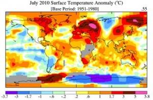 NASA опубликовало полную карту температурных аномалий