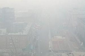 В Латвию загрязненный воздух из России еще не попал