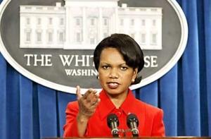 Кондолиза Райс внезапно сбежала от Саакашвили