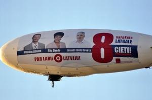 Неизвестные угнали у «За лучшую Латвию» дирижабль