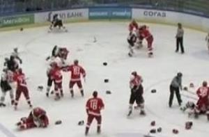 Ледовое побоище в Омске «Авангард»-«Витязь» (ВИДЕО)