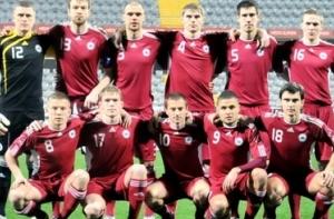Футболисты сборной Латвии провели первый официальный матч в году