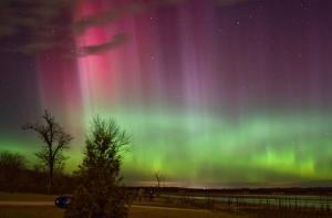 В Латвии было замечено северное сияние