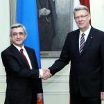 Визит главы Армении: Латвия откроет в Ереване посольство