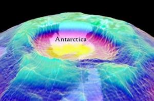 Над Арктикой стремительно растет озоновая дыра