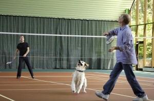 Путин и Медведев подумали о стране за игрой в бадминтон