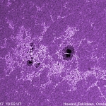 Астроном сфотографировал гигантский «мост» через пятно на Солнце