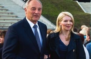 Берзиньш появился на публике с первой леди