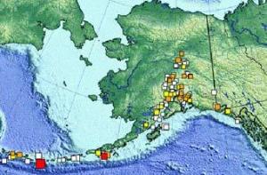 На Аляске произошло сильное землетрясение