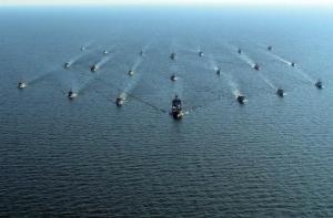 Во время учений в Ирбенском проливе обнаружено 45 мин