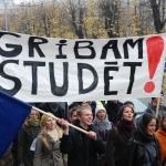 В акции протеста приняло участие 6 тысяч студентов