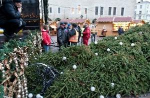 Таллинскую полицию попросили разобраться с падением елки