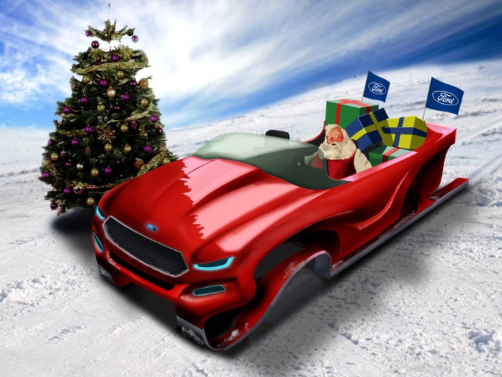 Ford пересадит Санта Клауса на эко-сани
