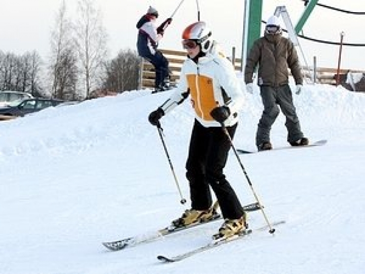 Латвийцы оккупировали горнолыжные трассы