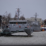 ПРЯМАЯ ВИДЕОТРАНСЛЯЦИЯ: В Лиепае на воду спустят военное судно