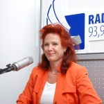 На радио Baltkom — спикер Сейма Солвита Аболтиня