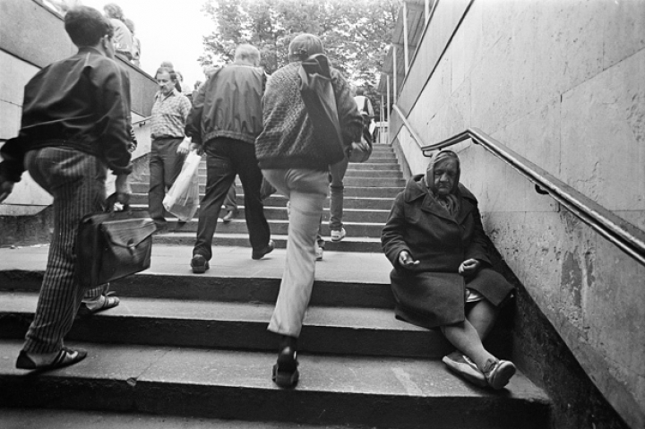 В центре Риги стало меньше попрошаек