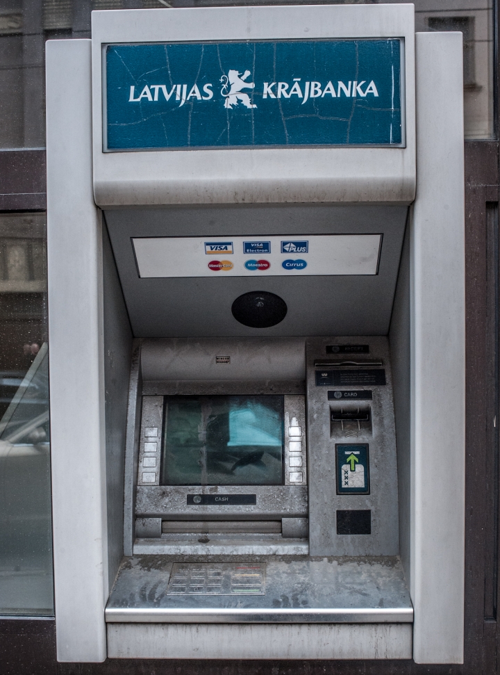 Аукцион по продаже банкоматов Latvijas Krajbanka не состоялся