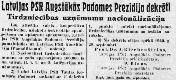 28  сентября в истории Латвии