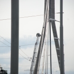 На Вантовом мосту задержан очередной «человек-паук»