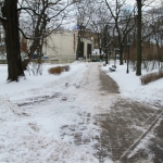 Сугробы в Латвии достигли высоты 30 см