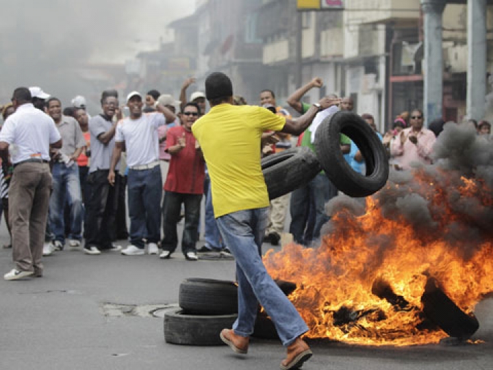 Панамские побоища привели к гибели ребенка