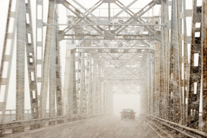 Движение транспорта в Риге замедлено
