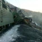 В Забайкалье сошел с рельсов товарный поезд