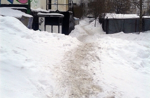 Власти Москвы чистят дорожки от снега с помощью «фотошопа» (ФОТО)