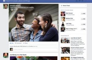 Facebook представил новый дизайн главной страницы