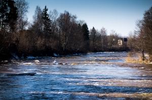 В Огре во время паводка погибла пенсионерка (дополнено)