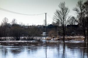 Вода возле Даугавпилса на метр превысила критическую отметку