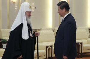 Патриарх Кирилл побывал на Великой Китайской стене