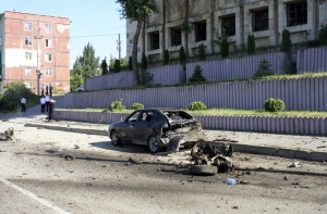 В Махачкале смертница подорвала себя у здания МВД
