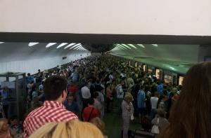 Москвичи пережили очередной коллапс метро (ВИДЕО)