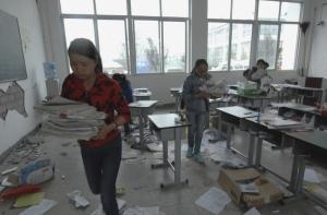 В центральном Китае произошло сильное землетрясение