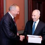 Перес: Латвия и Израиль должны создавать мир без расизма (ФОТО)