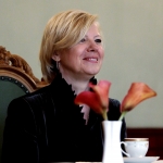 Новый посол Латвии в РФ Астра Курме вручила копии верительных грамот МИД РФ